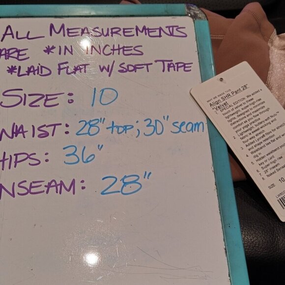 TBD Lululemon Align Super High-Rise Pant 28" Velvet Spanish Oak sz 10 NEW 2019 - Picture 6 of 7